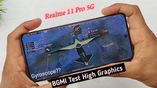 Realme 11 Pro 5G bgmi test high graphics after all update | Gyroscope battery test | Techno Aashish