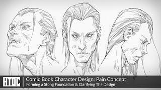 Comic Book Character Design: Pain Concept | Forming a Stong Foundation & Clarifying The Design