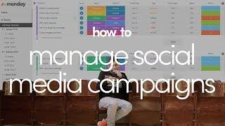 How to manage social media campaigns with monday.com