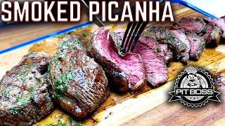 HOW TO SMOKE THE BEST PICANHA ON THE PELLET GRILL! PIT BOSS CHARLESTON PELLET SMOKER + GIVEAWAY!