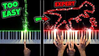 Jurassic Park Theme | EASY to EXPERT But...