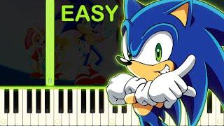 GOTTA GO FAST | SONIC X - EASY Piano Tutorial