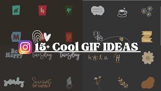 Instagram Gif Story Stickers Ideas | Aesthetic Cute Gif Search | | Hidden IG Gif