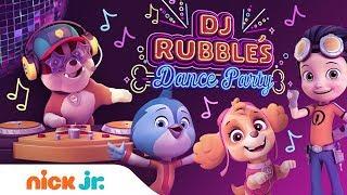 DJ Rubble Dance Party!  w/ PAW Patrol, Rusty Rivets & Top Wing | Stay Home #WithMe  | Nick Jr.