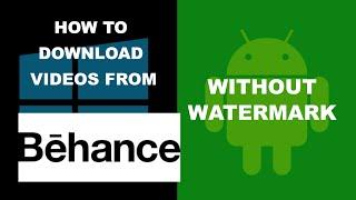 How to Download Video from Behance in High Quality | Without Watermark