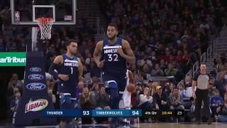 Karl-Anthony Towns Drops 33 Points 19 Rebounds 4 Blocks vs. OKC