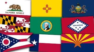 Evolution Of U.S. State Flags / History Flags
