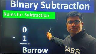 Binary Number Subtraction Rules | Binary Number Subtraction Examples