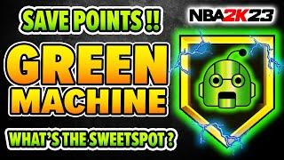 SAVE POINTS on GREEN MACHINE badge on  NBA 2K23