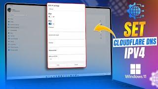 How to Set Cloudflare DNS IPv6 on Windows 11 | Boost Internet Speed and Privacy