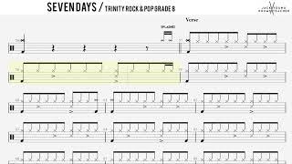 How to Play Seven Days  - Trinity Rock & Pop Drums Grade 8