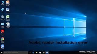 Adobe Reader installation issue resolved