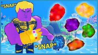 I Unlocked The Infinity Stones! Max Size & Muscles! | Roblox Lifting Titans