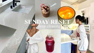 SUNDAY RESET VLOG ~ vlogmas | deep clean, juicing, prepping for the week + self-care