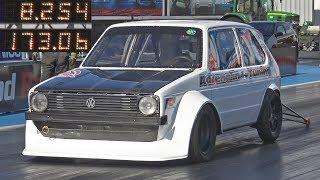 New European FWD 1/4 Mile Record - Adrenalin Tuning Mk1 Golf