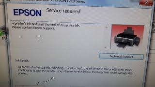 A printer's ink pad is at the end of its service life. Please contact Epson Support.