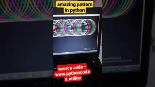 AMAZING CIRCLE PATTERN IN PYTHON  | HOW TO CREATE  PATTERNS IN TKINTER IN PYTHON | #shorts