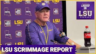 LSU Football Scrimmage Recap | OL Starter Absent | HUGE Changes In Secondary