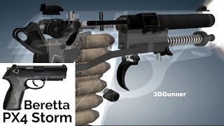 3D Animation: How a Beretta PX4 Storm Pistol works