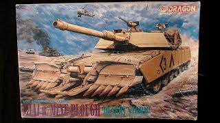 Dragon 1/35 scale M1A1 ABRAMS with Mine Plough Inbox Review