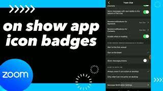 How To Turn On Show App Icon Badges On Zoom