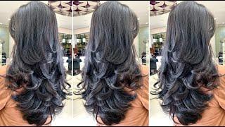 Easy & Quick Long Layers Haircut Women for Curly Hair | Layered Cutting Techniques