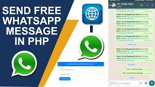 How to Send Message on WhatsApp using PHP || Live Demo || Chat API || Whatsapp API #chatapi