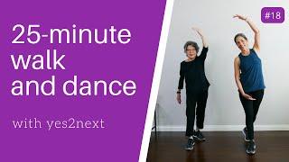 25 minute Walk and Dance Workout for Seniors, Beginner Exercisers