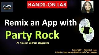 AWS Hands-on-lab - Remix an app with Party Rock