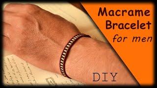 How to Make Men Bracelet | Boho Style Easy Macrame Bracelet Tutorial For Men| step by step tutorial