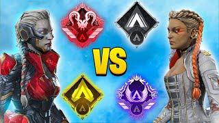 1 Loba from EVERY RANK 1v1... Who Wins? (Heirloom Giveaway)