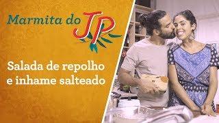 Marmita saudável: repolho com tahine e inhame salteado | Bela Gil