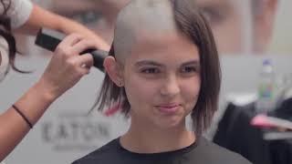 3 Girls Getting their Headshaved For Donation