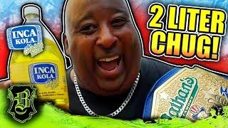 2 Liter Inca Kola Chug + 2024 Nathan's Chug Contest Info.