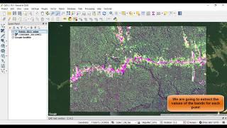 Extract values from a raster in QGIS