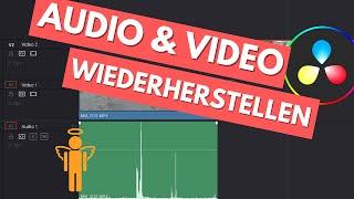 Gelöschtes Video und Audio wiederherstellen | Davinci Resolve 17 Tutorial