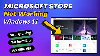 How to Fix Microsoft Store Not Working Windows 11 | Reinstall Windows Store