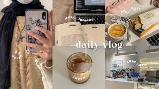 daily vlog : productive time! , making breakfast, grocerry, me time, cozy cafe, cute outfit