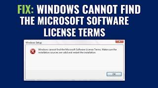 FIX: Windows Cannot Find The Microsoft Software License Terms [VMware Tutorial]