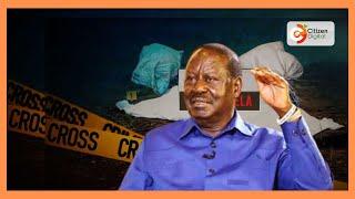 Raila Odinga visits Kware quarry of death, calls for probe of bizare killings