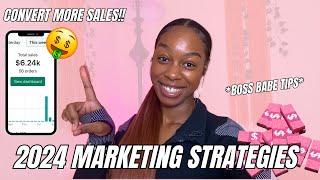 HOW TO MARKET YOUR BUSINESS 2024 | 7 SIMPLE WAYS TO INCREASE SALES | *MY SECRETS TO SUCCESS*