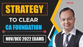 Strategy to Clear CA Foundation Nov/Dec 2022 Exams #shorts