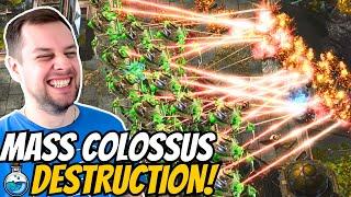 Total Domination with Mass Colossus! | StarCraft 2