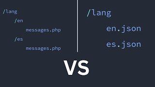 Laravel Translations: Store in PHP or JSON Files?