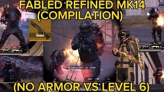 PUBG:Fabled Refined MK14 (No Armor Vs level 6) In Metro Royale (COMPILATION) (semi-radiation)