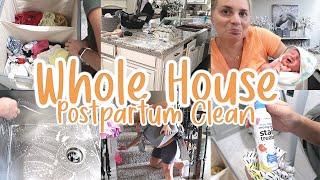 WHOLE HOUSE CLEAN WITH ME 2022/ POSTPARTUM CLEAN WITH ME MOTIVATION / FALL CLEANING MOTIVATION