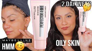 2 DAY WEAR *new* MAYBELLINE 4 IN 1 MATTE FOUNDATION *oily skin* | MagdalineJanet