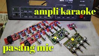 cara pasang preamp mic PRIMER ke panel ampli buat KARAOKE joss.