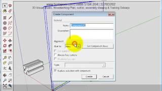 Sketchup2014   woodworking project   nomadic furniture   box bo714   part01   3d sketch and joint