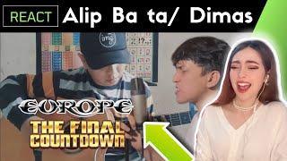 Reacting to EUROPE - Final Countdown ( Acoustic Cover ) Alip ba ta ft Dimas Senopati